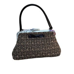 Sak Elliot Lucca Vintage inspired Tweed Bowed Handbag.